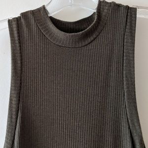 Madewell Mockneck Midi Dress Sleeveless